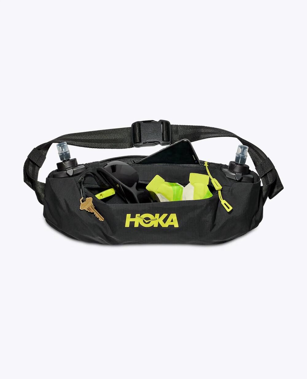 NWT Hoka Hip Pack 2.5L Black Hiking Belt Bag Fanny Bag Running